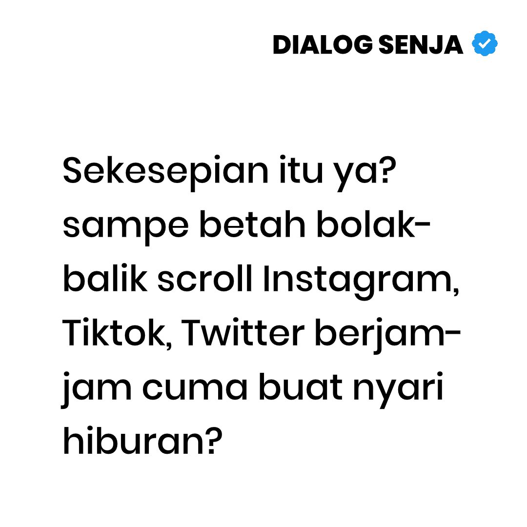Dialog Senja tweet media