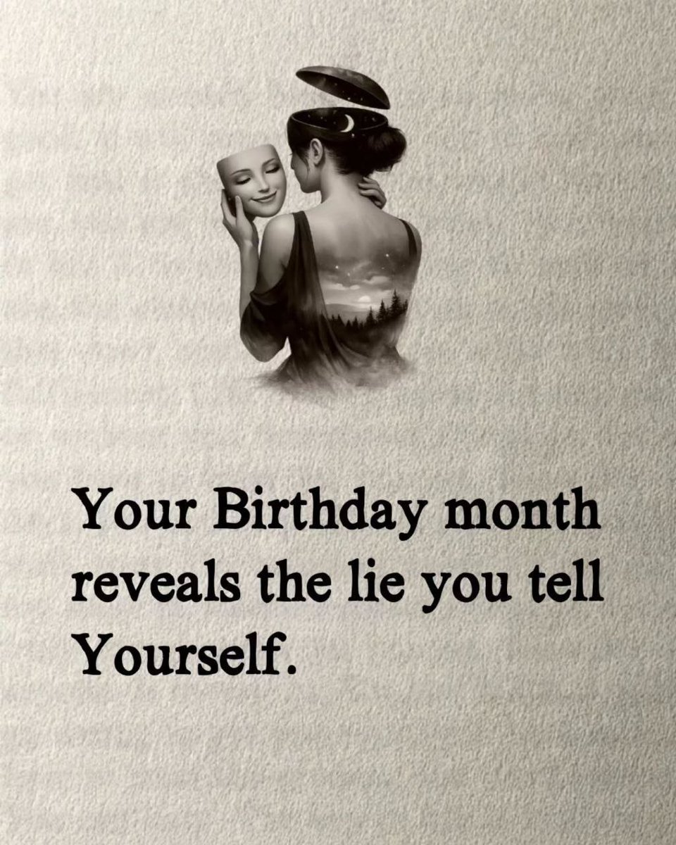 Your Birthday month reveals the lie you tell Yourself.

// Thread //