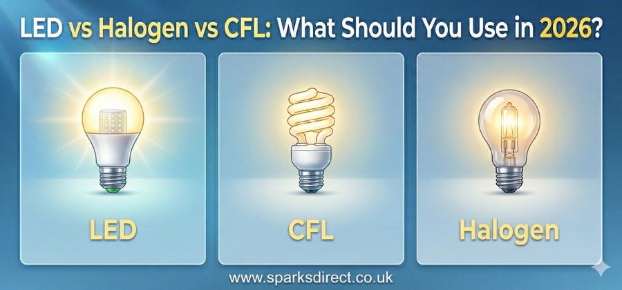 sparksdirect's tweet image. Still using halogen or CFL bulbs? 💡

You could be wasting energy (and money).

We’ve compared LED vs halogen vs CFL to show what actually makes sense in 2026 👇

sparksdirect.co.uk/blog/led-vs-ha…

#LEDLighting #EnergySaving #HomeImprovementUK