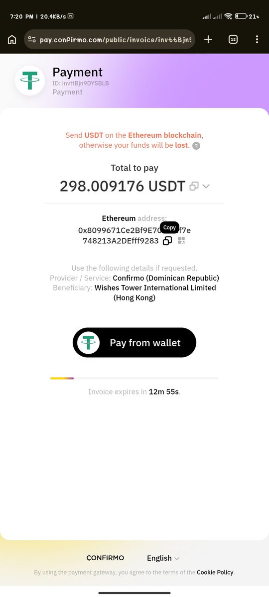 debakar_naskar's tweet photo. Please help i have purchased 1funded account please pay this amount any on

Address - 0x8099671Ce2Bf9E70389ff7e748213A2DEfff9283 https://t.co/rv8NWi0LMC