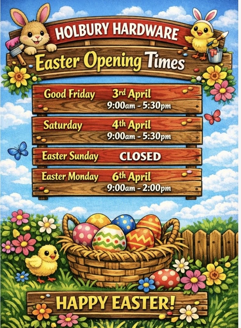 #Easter <a href="/holburyhardware/">Holbury Hardware</a>