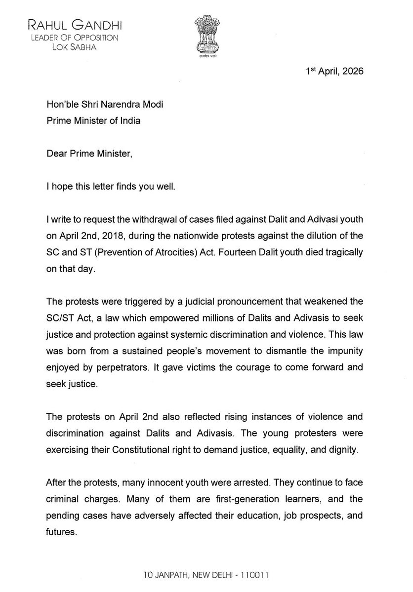 Rahul Gandhi tweet media