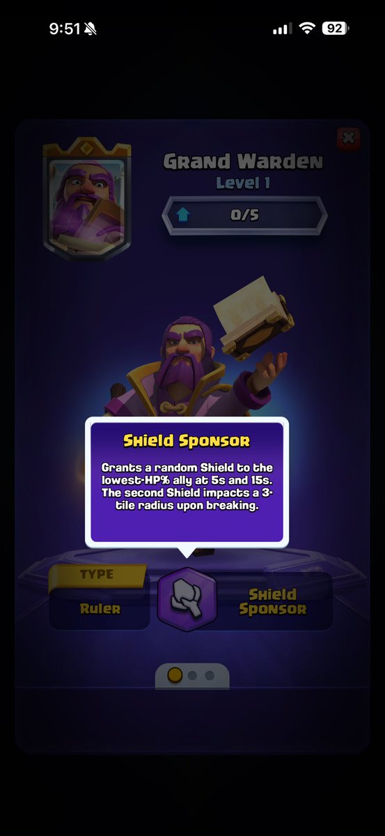 Hcazplays's tweet photo. Has anyone seen the new ruler in #clashroyale ?? Check out the ability/upgrades below ✅!! #hcazplays #HcazplaysYT https://t.co/cpL9hc4uby