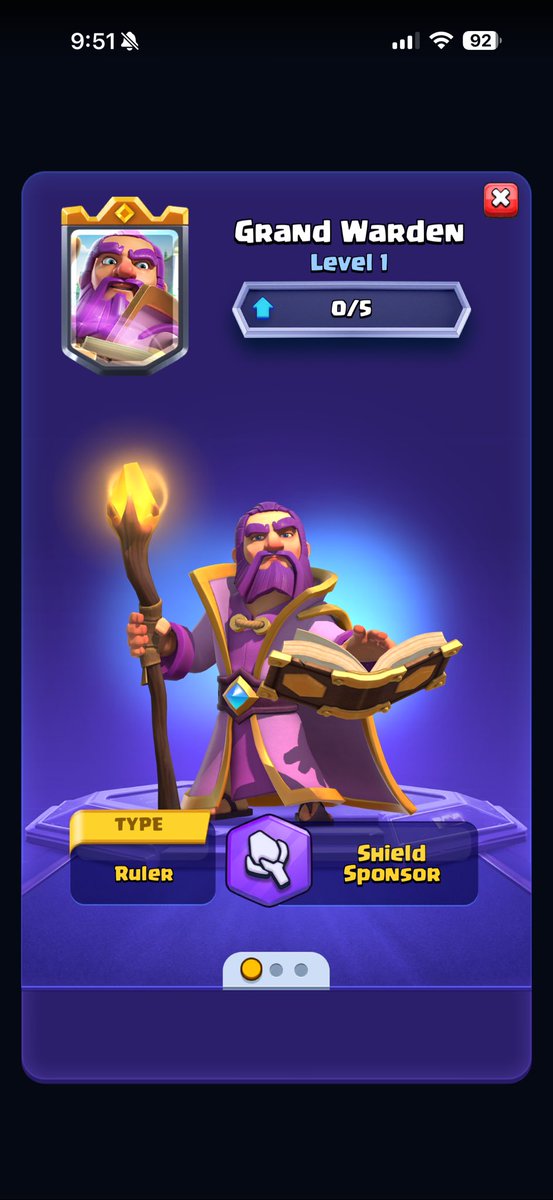 Hcazplays's tweet photo. Has anyone seen the new ruler in #clashroyale ?? Check out the ability/upgrades below ✅!! #hcazplays #HcazplaysYT https://t.co/cpL9hc4uby