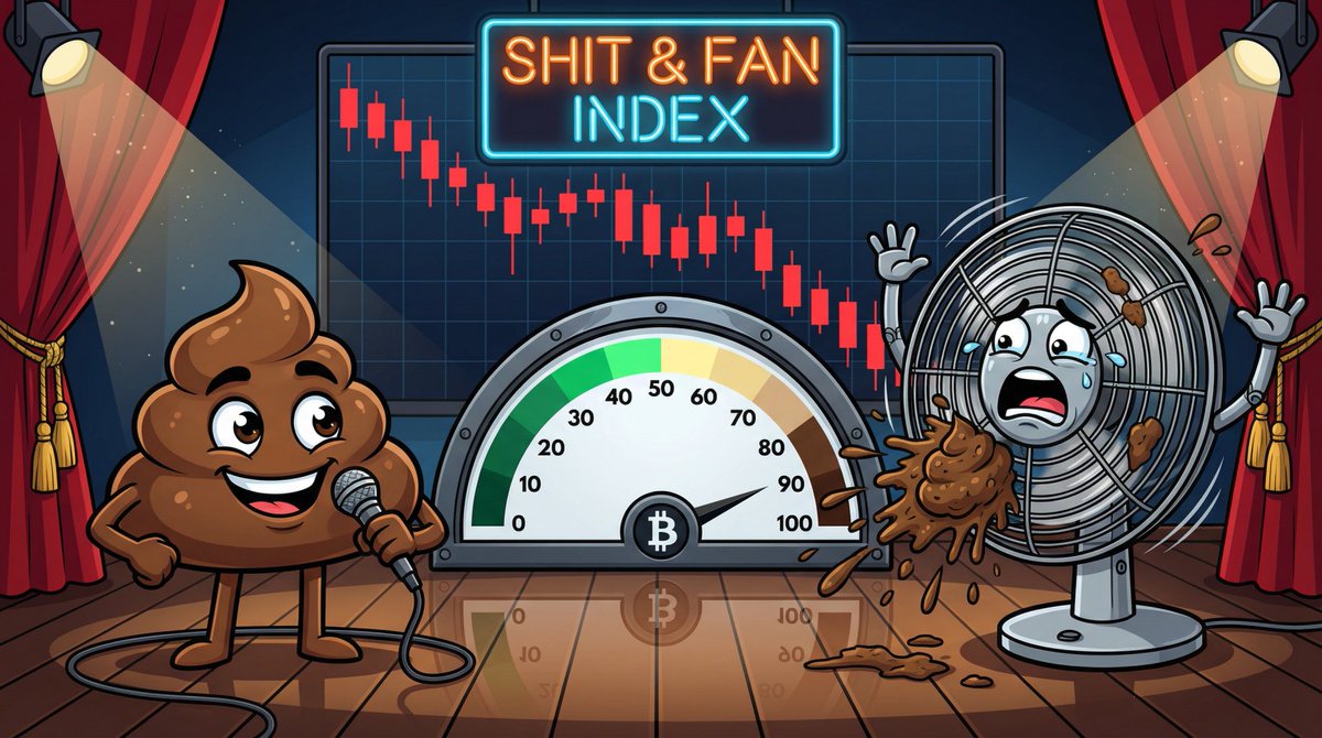 shtf_meme's tweet photo. Daily $SHTF Index Update 🌪️

Current Reading: 88/100
Status: TOXIC ☢️

The fan is always spinning. When the shit hits the fan, make sure you’re the one who profits before the lights go out. https://t.co/aXD12txJgV