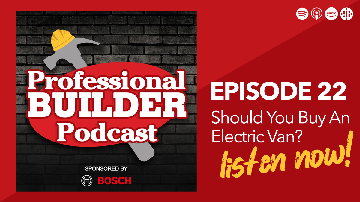 PB_mag's tweet image. The Professional Builder Podcast is back!
Professional Builder discuss the pros and cons of EVs and chats to Chris Murray from Bosch Power Tool Accessories about their new range of accessories.

Sponsored by Bosch

Listen now - bit.ly/4dpU67S
#Podcast #vans #vehicles