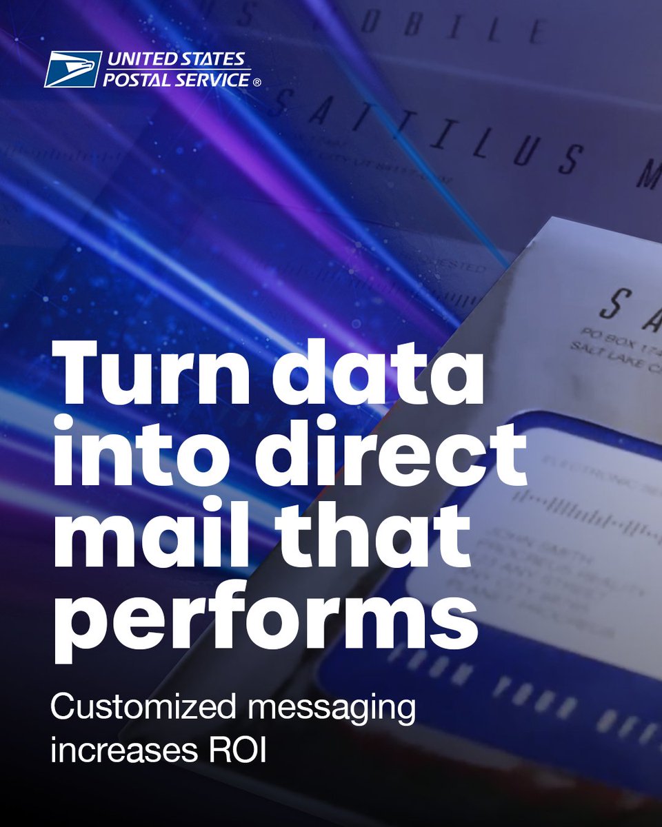 Personalized mail drives results. Variable data printing lets marketers ...
