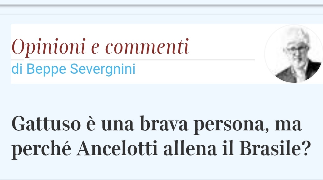 Perché non si mischia ai papponi, genio! <a href="/beppesevergnini/">beppe severgnini</a> #Figc #Gravina