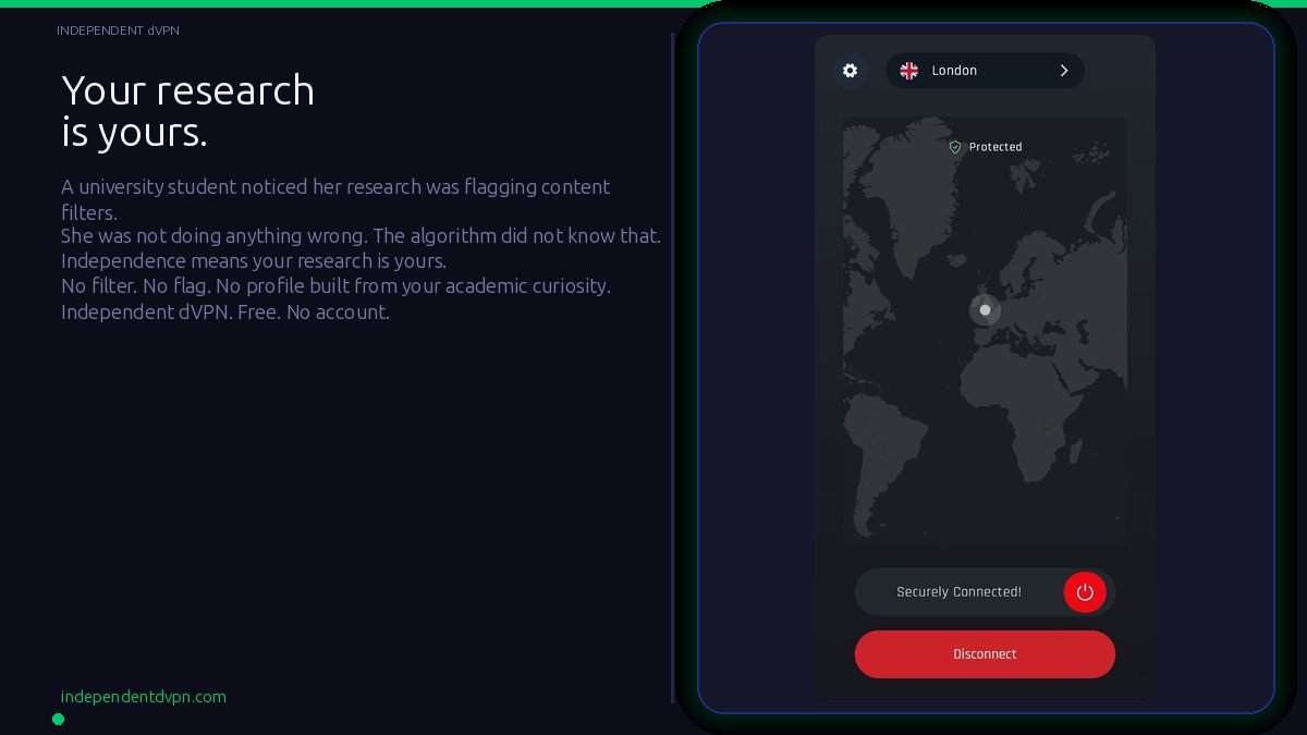 Independent dVPN tweet media