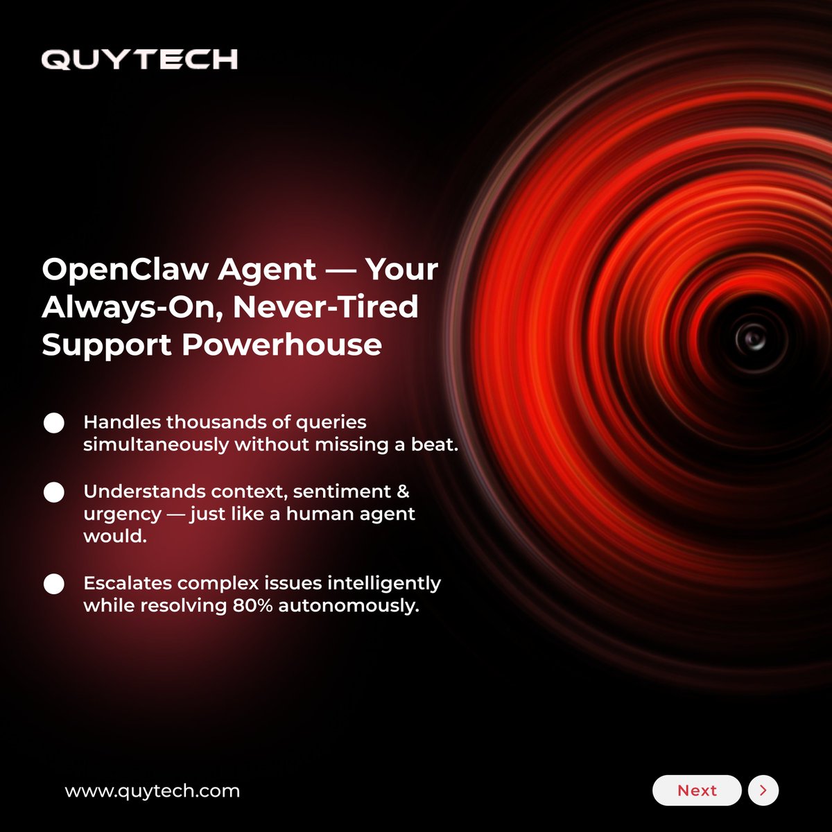 Quytech's tweet photo. Customer support is no longer just a cost center—it’s a competitive advantage.
With #OpenClawAgent, businesses are resolving 80% of queries autonomously, reducing support costs by 50%, and boosting customer satisfaction 3X in just 90 days.
Part 1
#AI #CustomerSupport #CX #Quytech https://t.co/fZFJunVyvr
