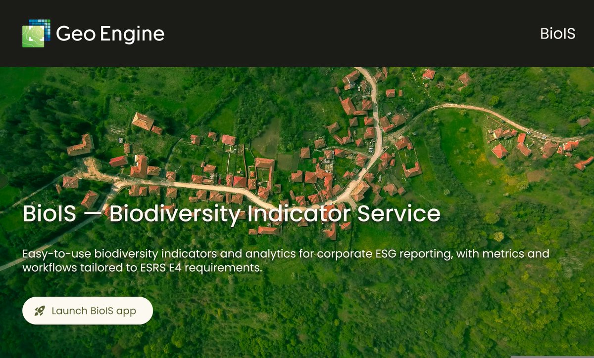 teamgeoengine's tweet photo. In BINaRi, we develop science-based biodiversity indicators (e.g. tree species &amp; ecosystem condition) to help companies meet EU CSRD / ESRS E4 reporting. Available via dashboard &amp; API for easy integration and automation. Funded by Push! Hessen. Learn more: https://t.co/xOPTYg5IbH https://t.co/0ItWkNAErc