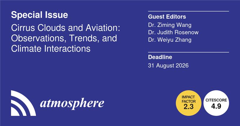 Atmosphere MDPI tweet media
