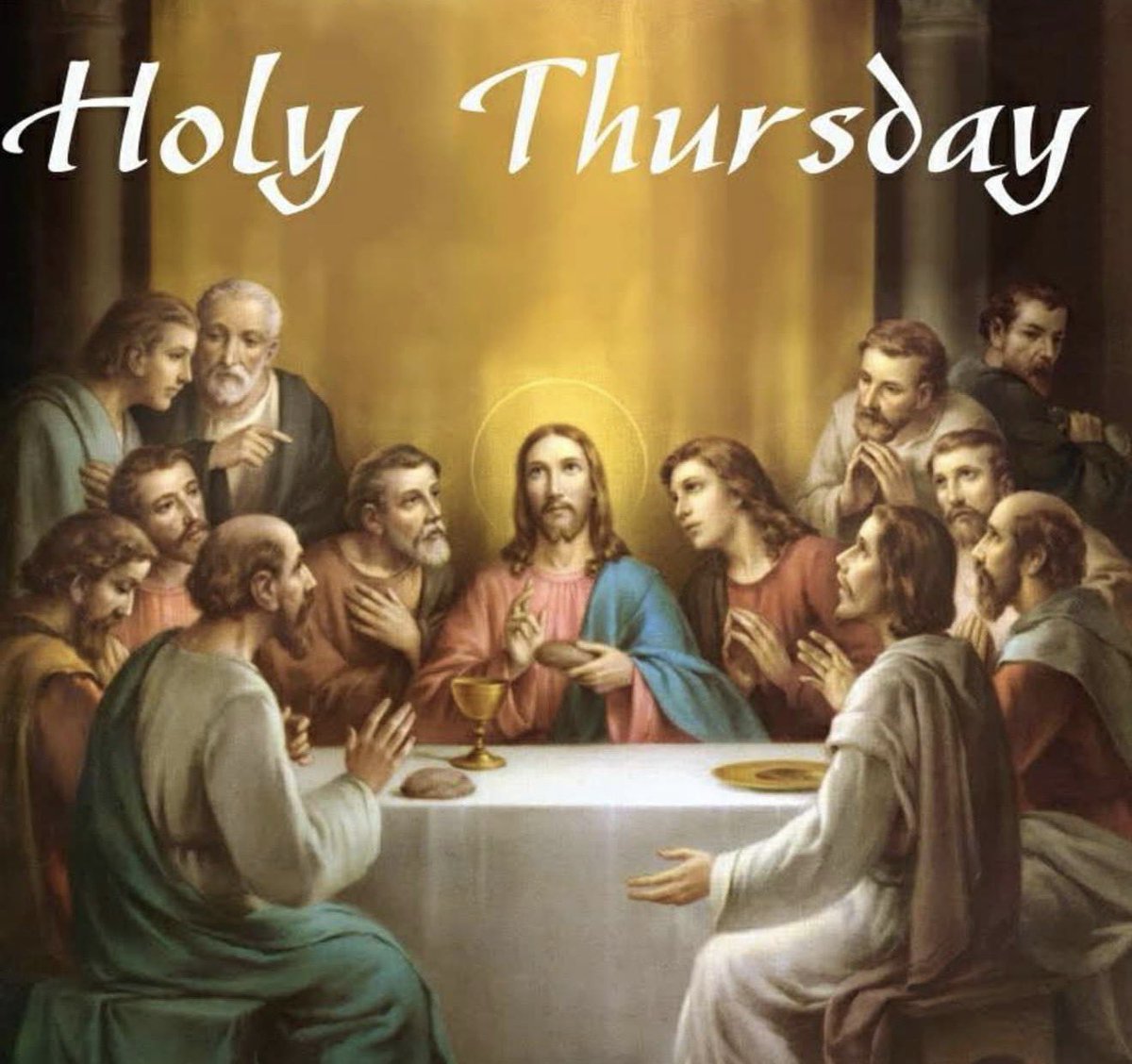 SkyVirginSon's tweet image. Holy Thursday is not the end, it is the door into the Triduum. From the upper room to the garden, to the Cross, to the tomb, to the empty tomb. Stay with Him.