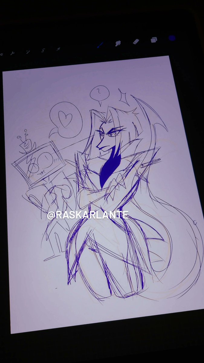 raskarlante's tweet photo. WIP - I HAVE A VISION! ✨️

#HazbinHotel #HelluvaBoss #staticspear #hazbinhotelvox #hazbinhotellute https://t.co/lDC5ET0rTm