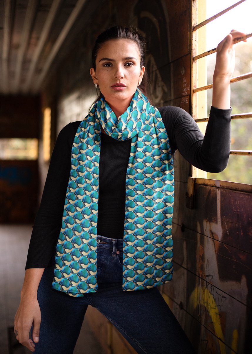 habatour20's tweet image. Add a touch of elegance to your outfit with this lightweight #scarf featuring a soothing turquoise ripple pattern. The fluid shapes create a soft, artistic look perfect for any season.
Available at : redbubble.com/i/scarf/Turquo…
#geometricpattern #abstractpattern #scarfsforwomen