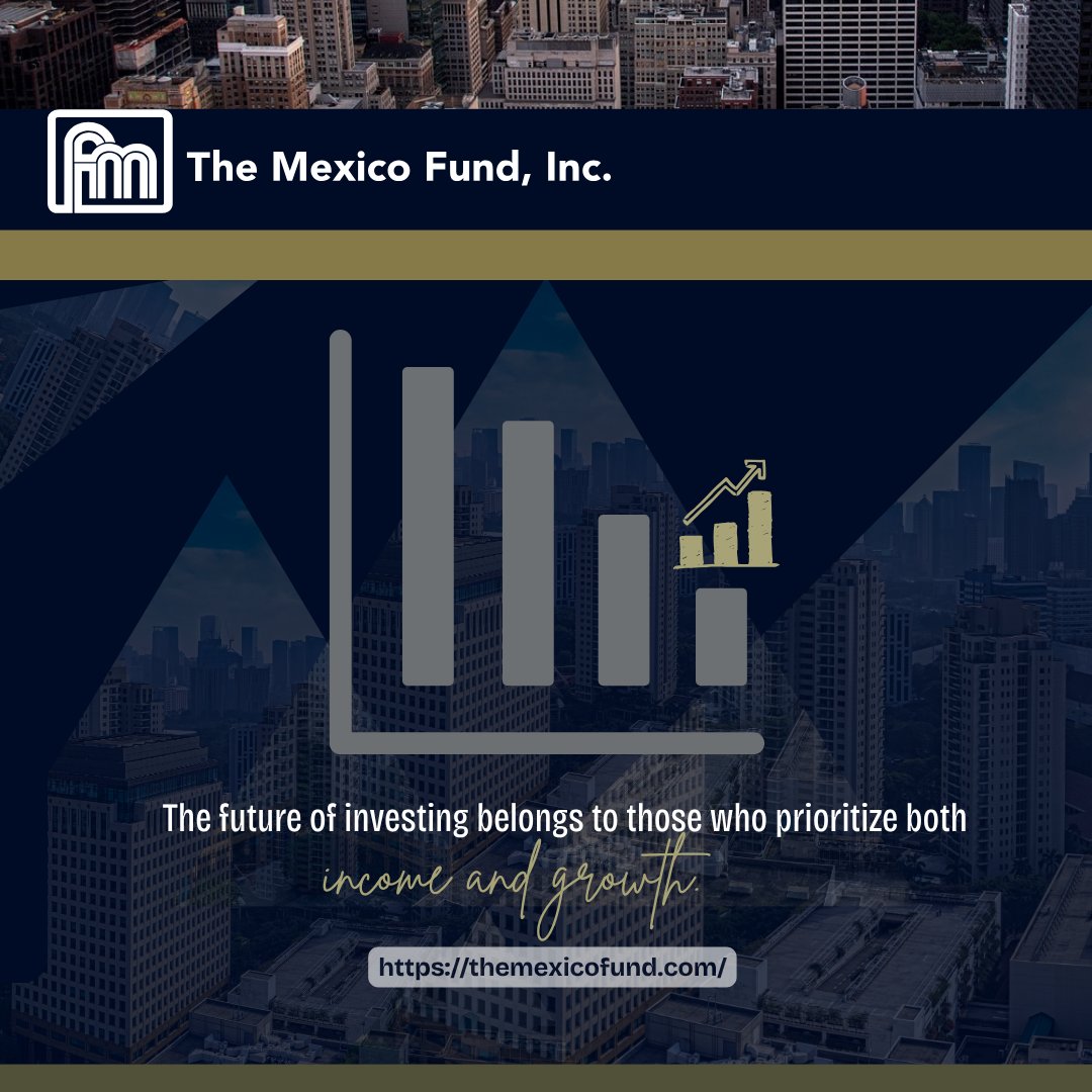 CEFNetwork's tweet image. Income investing, done strategically. 💡💡

Learn more: themexicofund.com

#MXF #MexicoFund #ClosedEndFund #EmergingMarkets #LatinAmericaInvesting #GlobalMarkets #LongTermGrowth #CEF #DividendInvesting #CapitalAppreciation #PortfolioStrategy