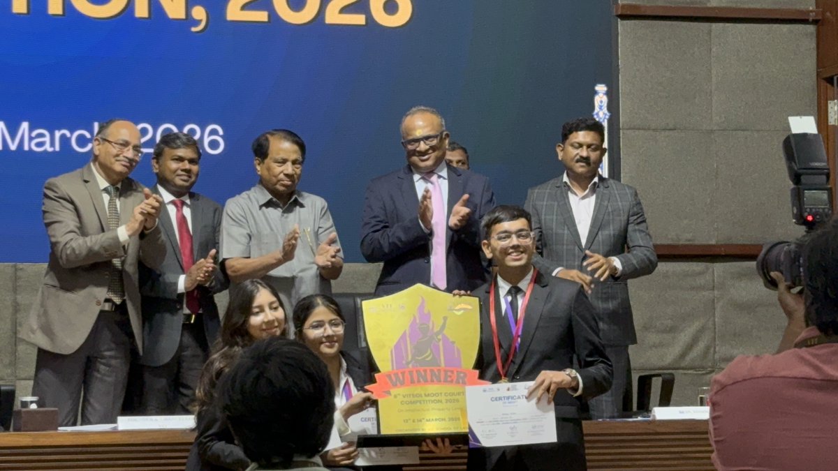 NLSIUofficial's tweet image. #StudentAchievement
Congratulations to our students on their outstanding performance at the 6th VITSOL Moot Court Competition 2026, organised by the Vellore Institute of Technology School of Law, Chennai (March 13–14, 2026). Team NLSIU comprised students from the first year of