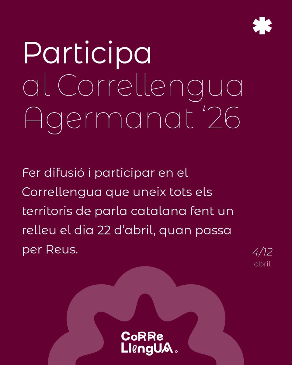 Correllengua Reus 2026 tweet media