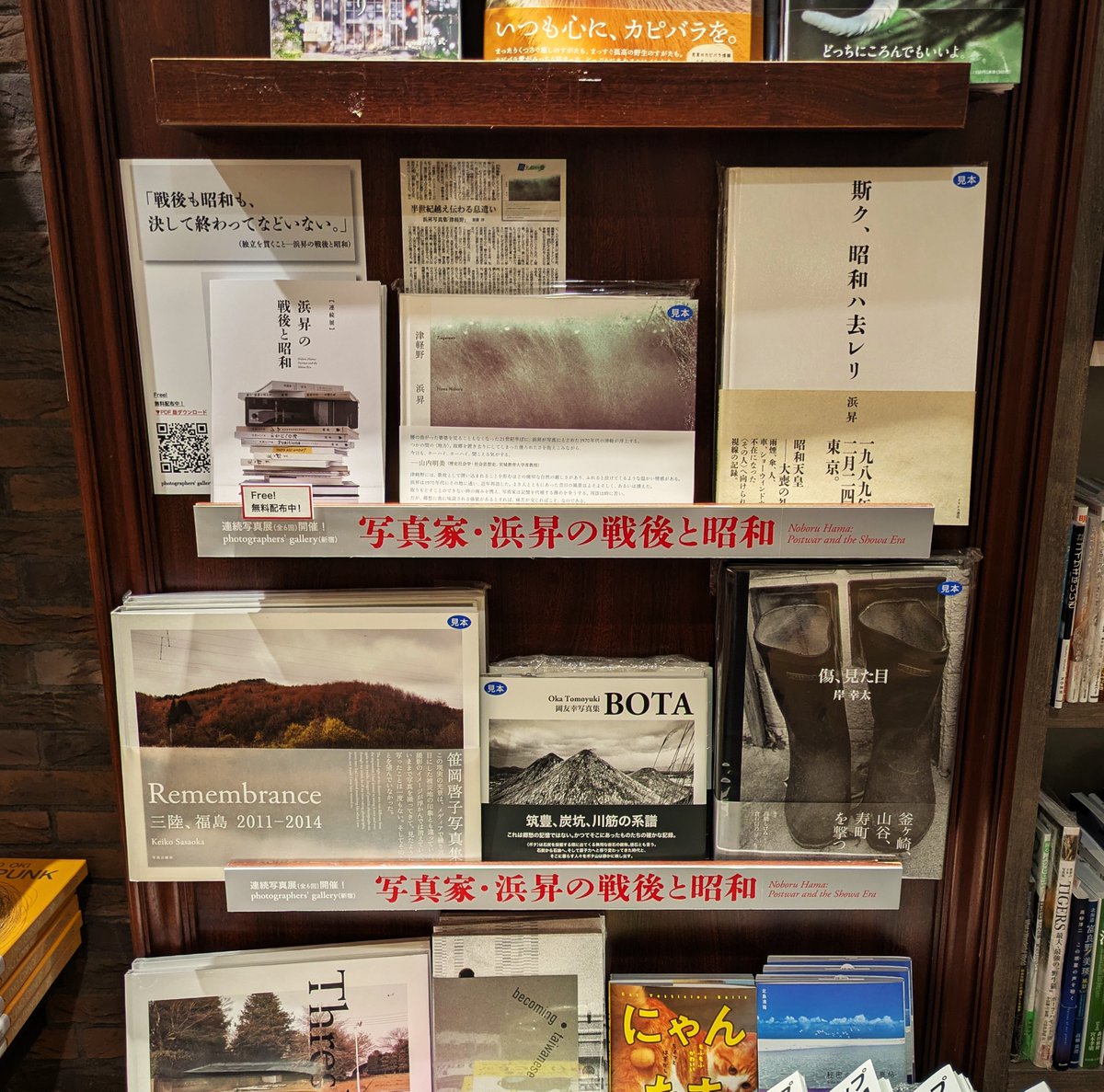 【２階写真コーナー小特集】

連続写真展開催！！
photographers’ gallery（新宿）
写真家・浜昇の戦後と昭和

展示詳細はこちら⇒pg-web.net/news/noboru-ha…