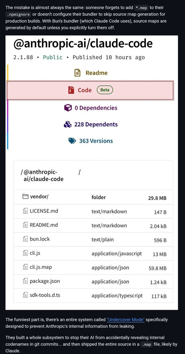 Anthropic accidentally leaked claude code's entire source code devs ...