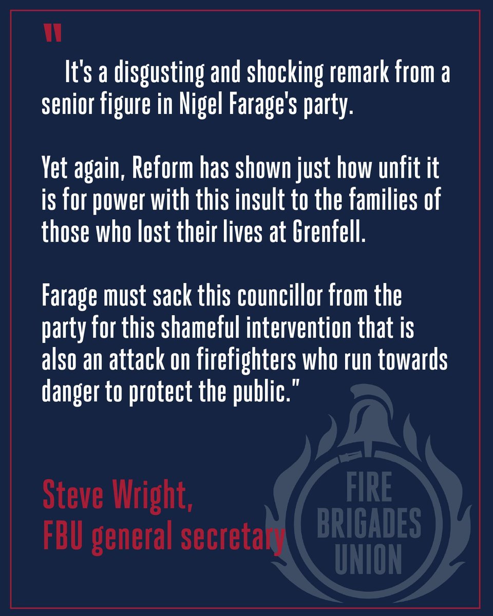 Fire Brigades Union tweet media
