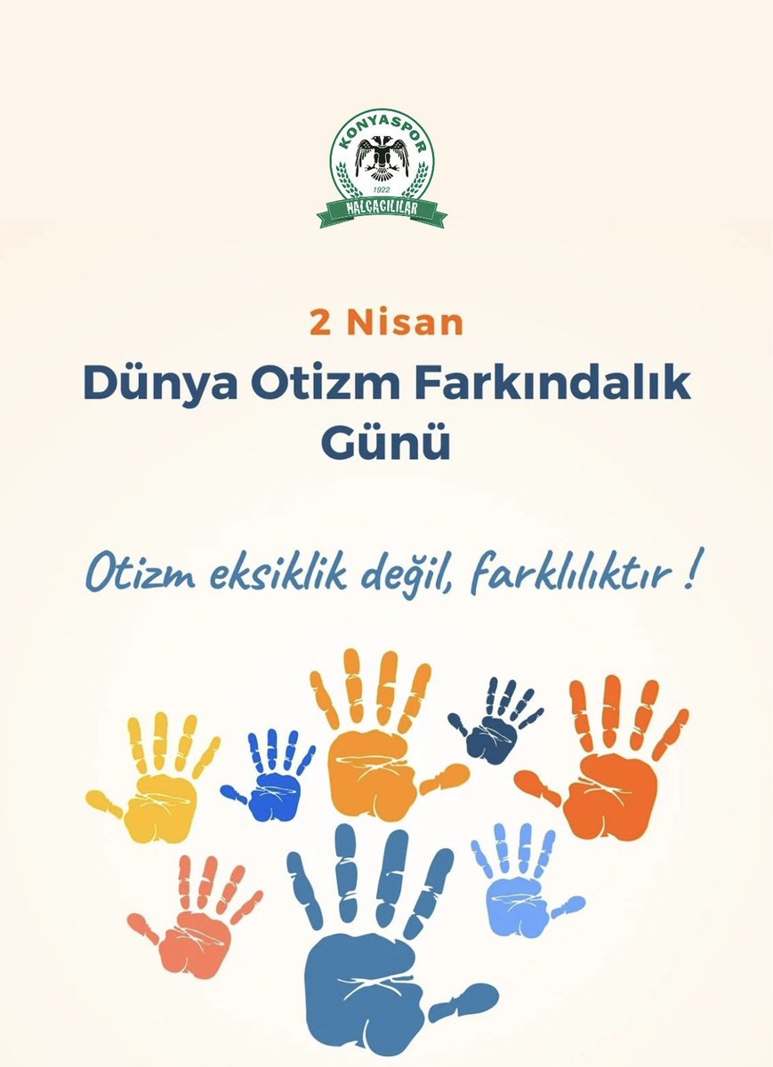 “Farklı düşünenler, fark yaratırlar” 
Otizim Eksiklik Değil Farklılıktır! 

2 Nisan Dünya Otizm Farkındalık Günü Kutlu Olsun.

#DünyaOtizmFarkındalıkGünü