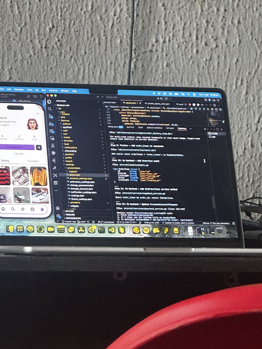 tedbankong's tweet photo. This is where all the magic happens 

 #rewear #ComingSoon #BuildingInPublic #SourceCode #AfricanInnovation #Startup https://t.co/tgFuIgl3wA