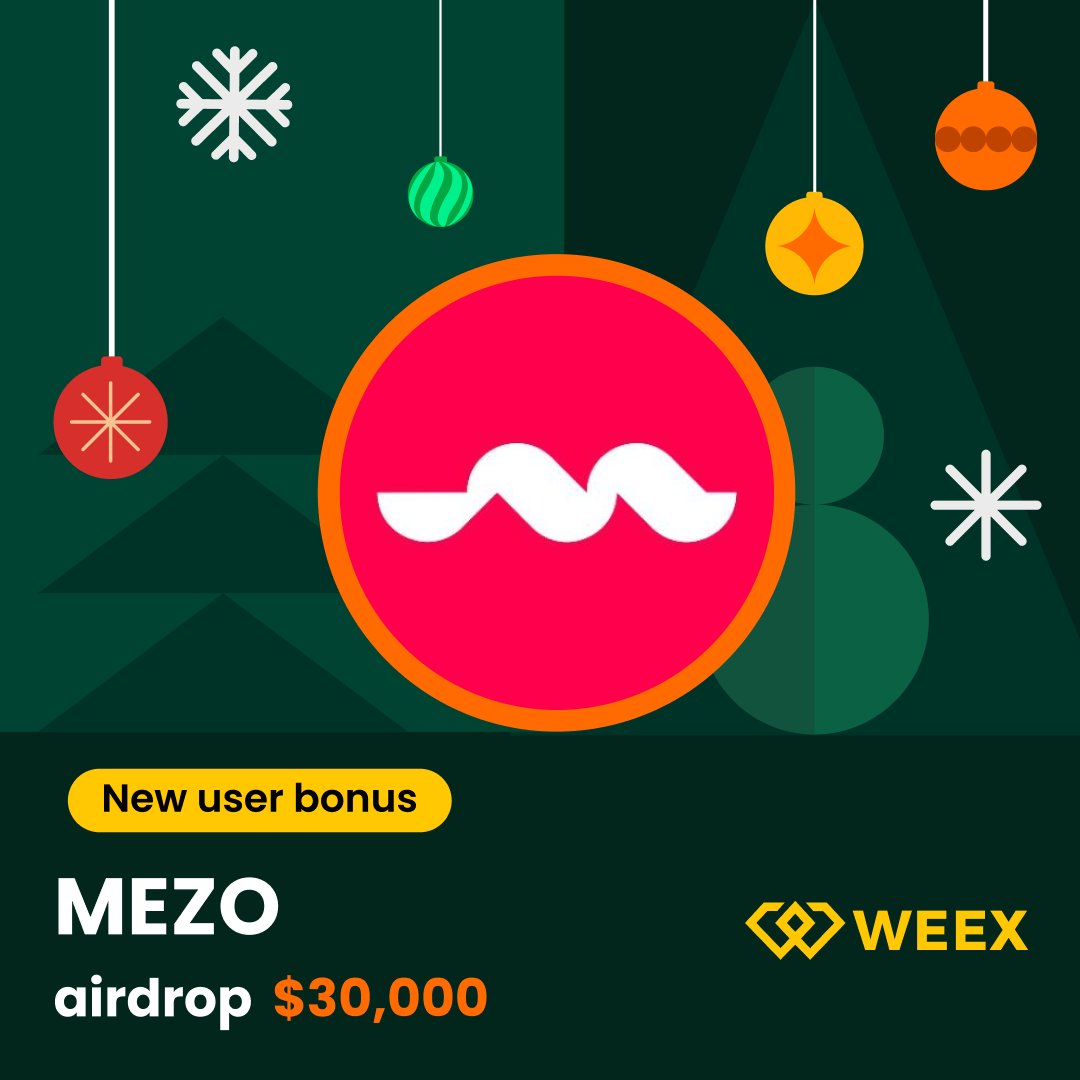WEEX_Official's tweet photo. 🎁 $MEZO airdrop: 30,000 USDT!Trade hot tokens, get multiple rewards!

📅 04/02/2026, 09:00:00 - 04/09/2026, 09:00:00 (UTC-0)

👉 Join:https://t.co/BMdqdOQZwQ
👀 Follow: @WEEX_Official
❤️ RT + LIKE

#Airdrop #blockchain #tradetoearn #bitcoinprice #ethereumprice https://t.co/eoAixPqsZx
