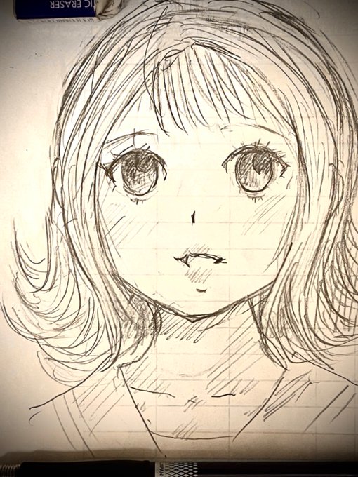 夕方の落書き〜
るうを可愛く描くぞチャレンジ〜っ‼️

るうは自分の中で髪型が特に設定曖昧なので難しく感じてます

あと紙が汚れたので誤魔化す修正しました
😅😅😅
←修正後
→修正前 