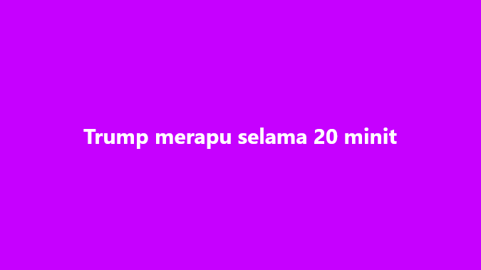 SinarOnline's tweet photo. Trump merapu selama 20 minit

#SinarHarian #DonaldTrump #ucapan #merapu