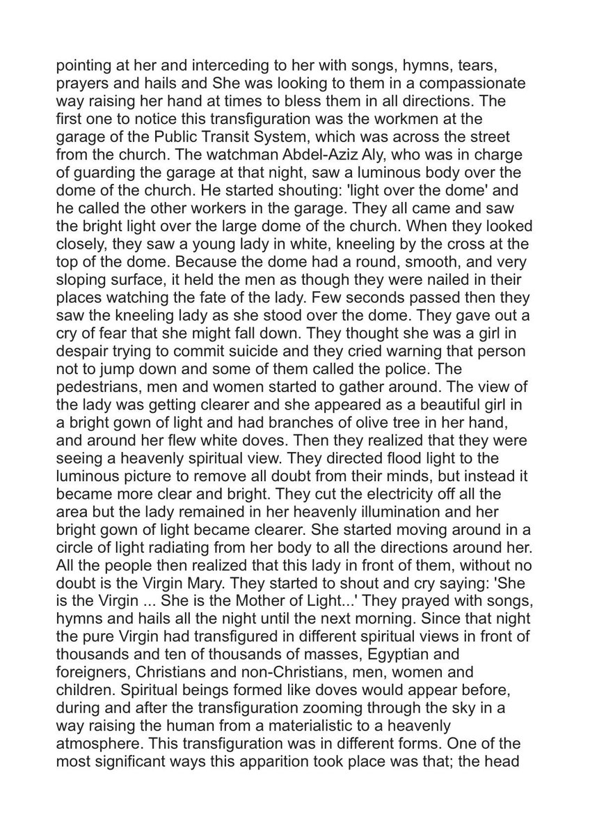 NajatJesus's tweet image. Apparition of Holy Virgin Theotokos Saint Mary in Church of Zeitoun, Egypt 
On the eve of this day of the year 1684 A.M. which coincide with Tuesday the 2nd of April 1968 A.D., during the papacy of Pope Kyrellos VI, the hundred sixteenth Pope of Alexandria,