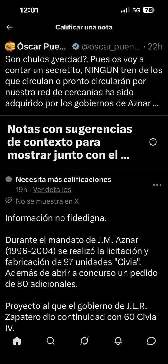 No puede ser que el menestro <a href="/oscar_puente_/">Óscar Puente</a> esté difundiendo un bulo no?
