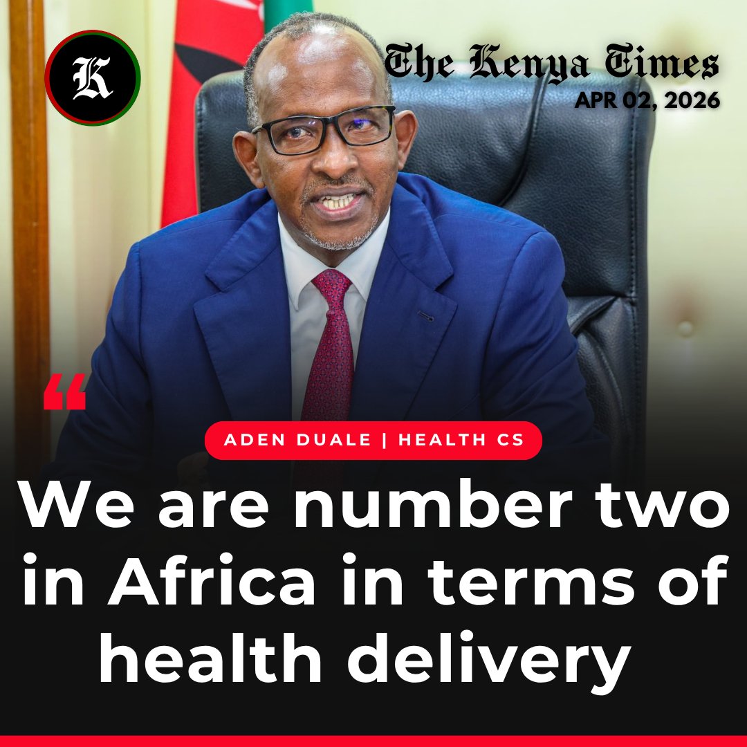Health CS Aden Duale says Kenya has the second best health care system in Africa. Do you agree with him?