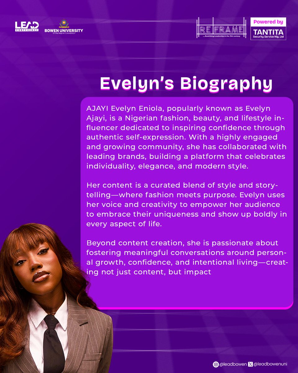 LEAD Conference, Bowen University tweet media