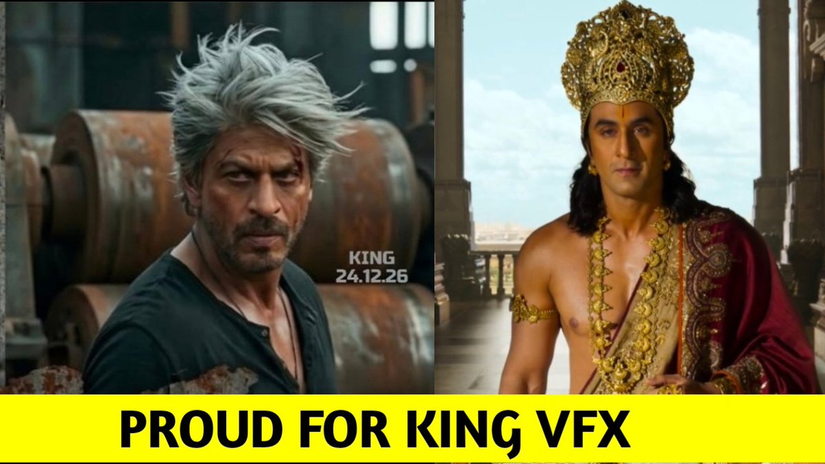 filmy_imran's tweet photo. No Negativity 
But Truth is Truth 

#King 
Budget 350cr
King Announcement Teaser VFX Looking Better 💥

#Ramayana
Budget 4000cr
Official teaser looking like Ai..

Video https://t.co/OZPcKvGmI1 https://t.co/XpIjq0WYIK