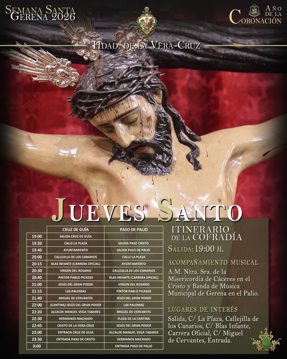 Hermandad de la Vera Cruz de Gerena tweet media