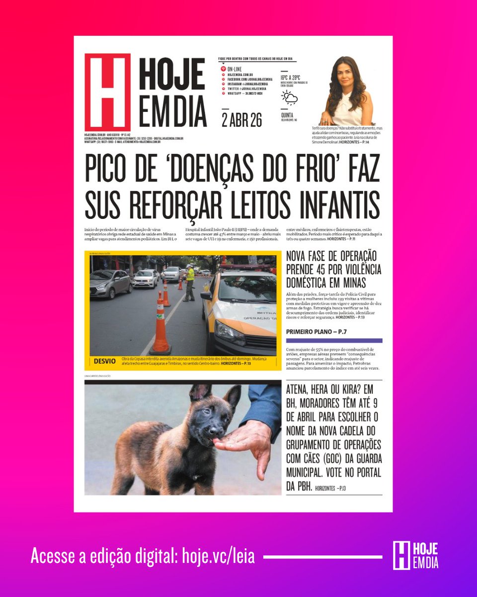 Jornal Hoje em Dia tweet media