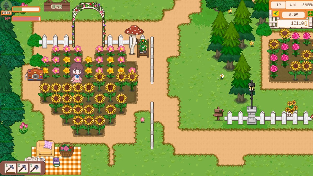 A farming game where you get to own a Hotel, rebuild a town and enjoy a cozy lifestyle.

Starmoon Forest is an adorable farm sim with a lot more to do than just farming. You get to rebuild the town to make it a lovely place to live and visit.

Build a hotel to attract visitors.