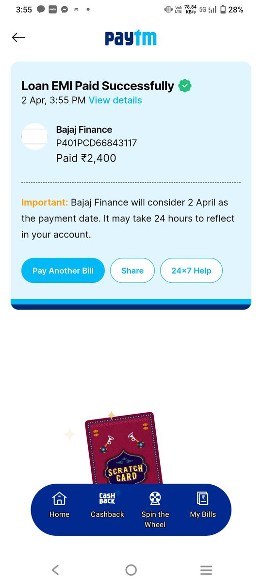 AlexLynpi_'s tweet photo. @Bajaj_Finance @Bajaj_Finserv  today is the due date, EMI amount last time I checked was 2400. It is being calculated at 2900. If you have a problem come visit me. I'll deal with you for the harassment made on the last visit. https://t.co/Thvlmuu8Bn