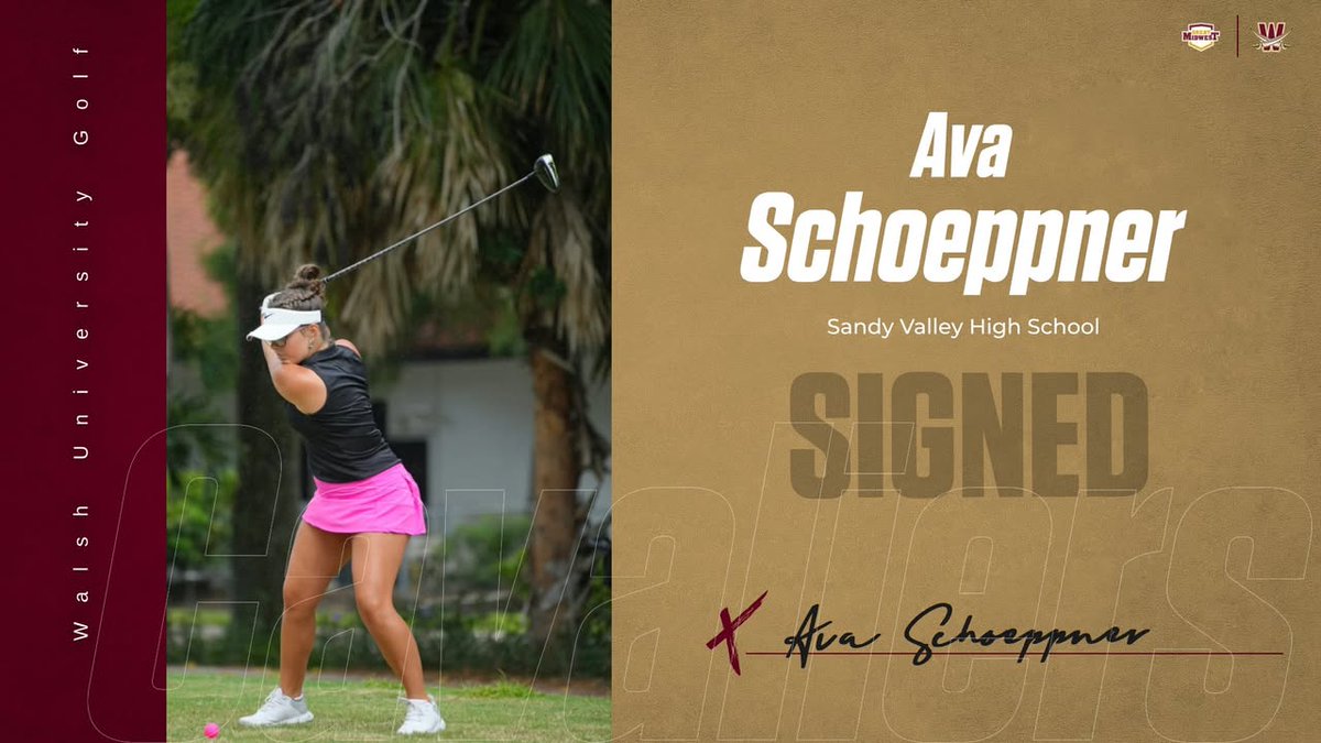 Q92Sports's tweet image. Congrats to @svlocalschools Ava Schoeppner on committing to @WalshUniversity to play golf. Good Luck, Ava! #golf #Sandyvalley #Walsh #Q92sports