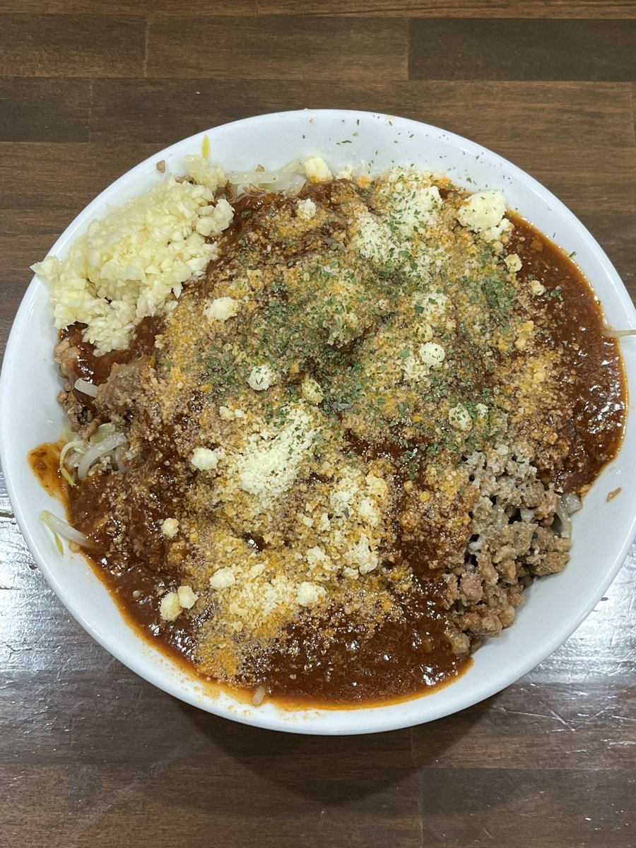 ansin0609's tweet photo. バードメン北上　ボロネーゼ　ホルモン丼 https://t.co/u7xpc2wStu