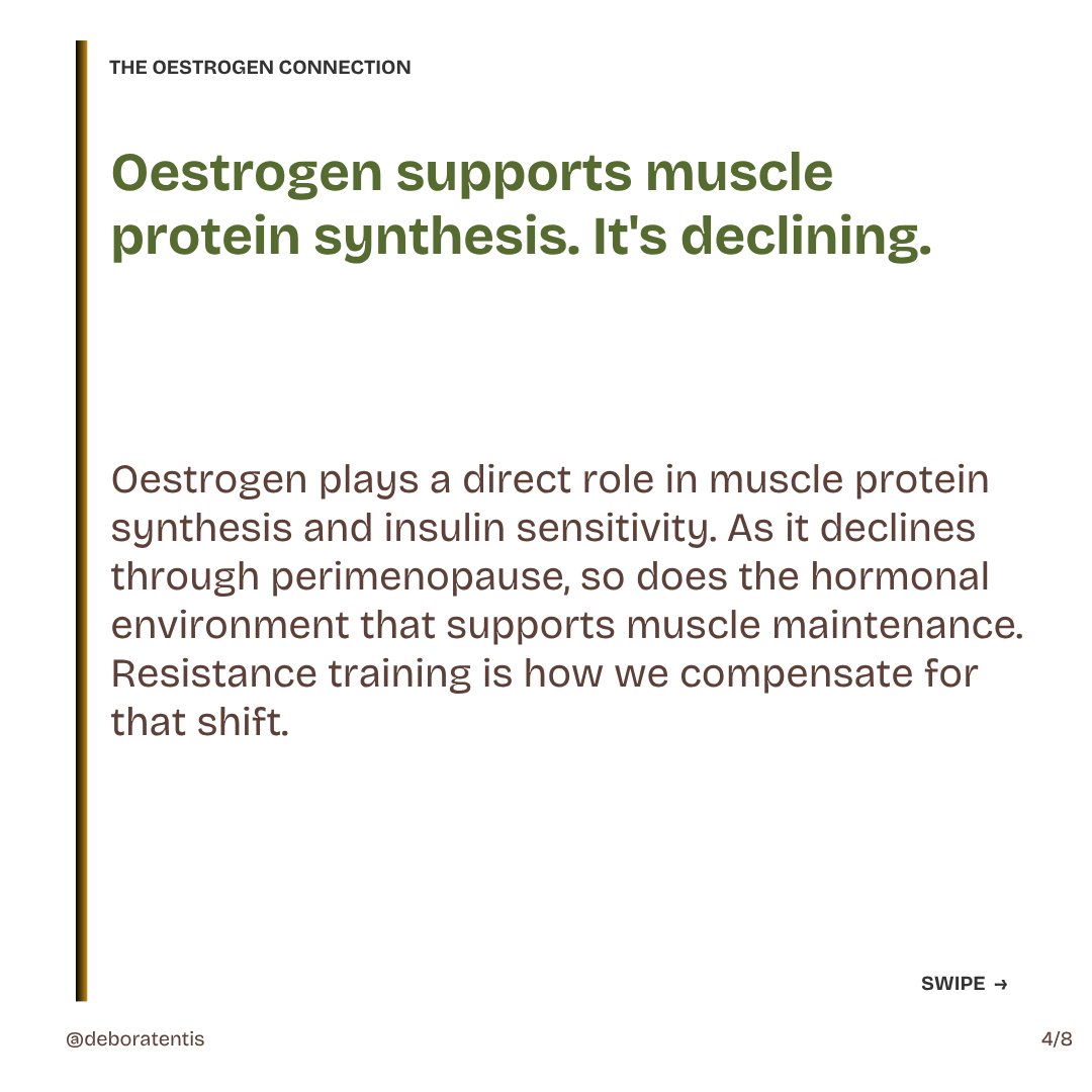 Cardio alone won't fix a slowing metabolism over 35. Muscle is the metabolic engine. Resistance training rebuilds it. The evidence is clear. #MetabolicHealth #WomensHealth