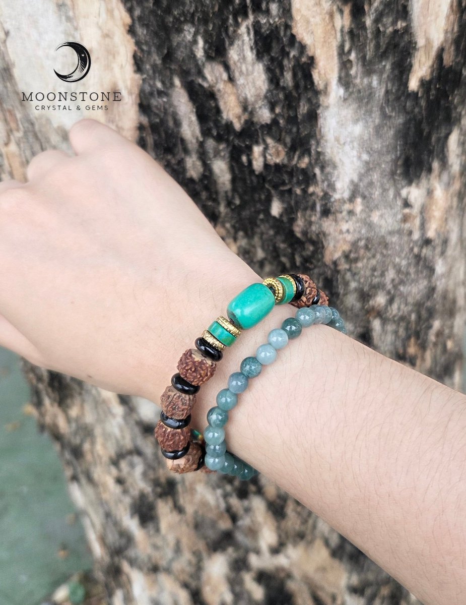 hikarijuju's tweet image. Peace, protection, and flow 🌿💙

🌰 Rudraksha × 💎 Turquoise
💙 Blue Water Jade

Wear it with intention, let your energy stay aligned ✨

Get 2 for only 680.00

#Rudraksha #Turquoise #BlueJade #HealingCrystals #CalmEnergy #Protection #PositiveVibes #SpiritualJewelry