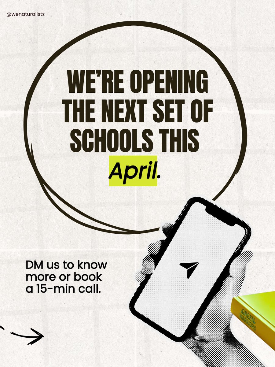 WeNaturalists's tweet image. DM us “GREEN” or visit the link in bio to get started.

#ecoclub #climatelearning #sustainabilityeducation #climateleaders