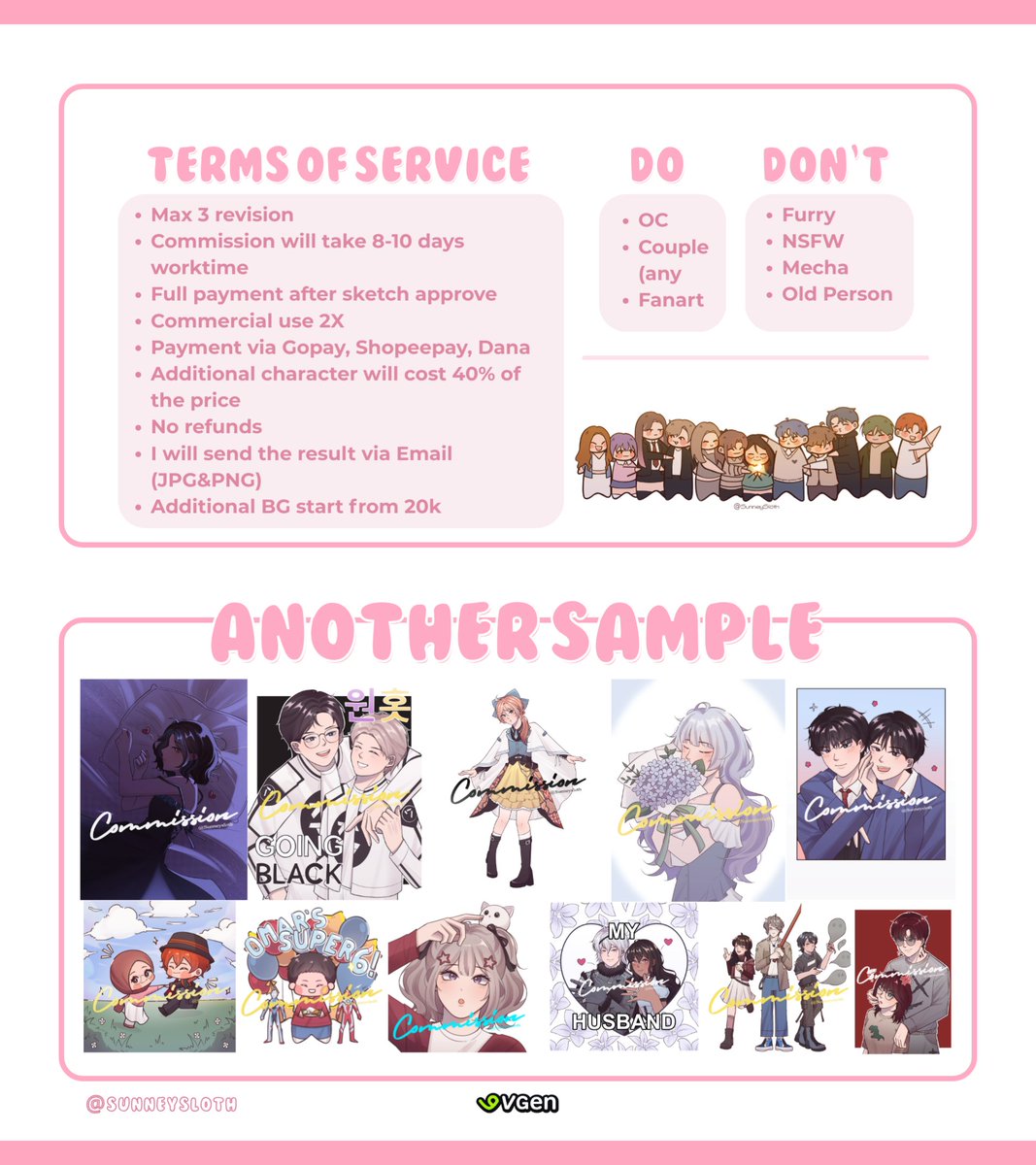 Sunneysloth's tweet photo. [RT's and Likes are very appreciated]

۶۟ৎ OPEN URGENT COMMISSION ۶۟ৎ
Hii everyone!! I open an urgent commission for my college administration needs. Open for local and international through vgen!!

🔗 vgen link on reply
#VGenComm #artidn #zonakaryaid #VGenOpen #ArtCommission https://t.co/iJKRJfBHrr