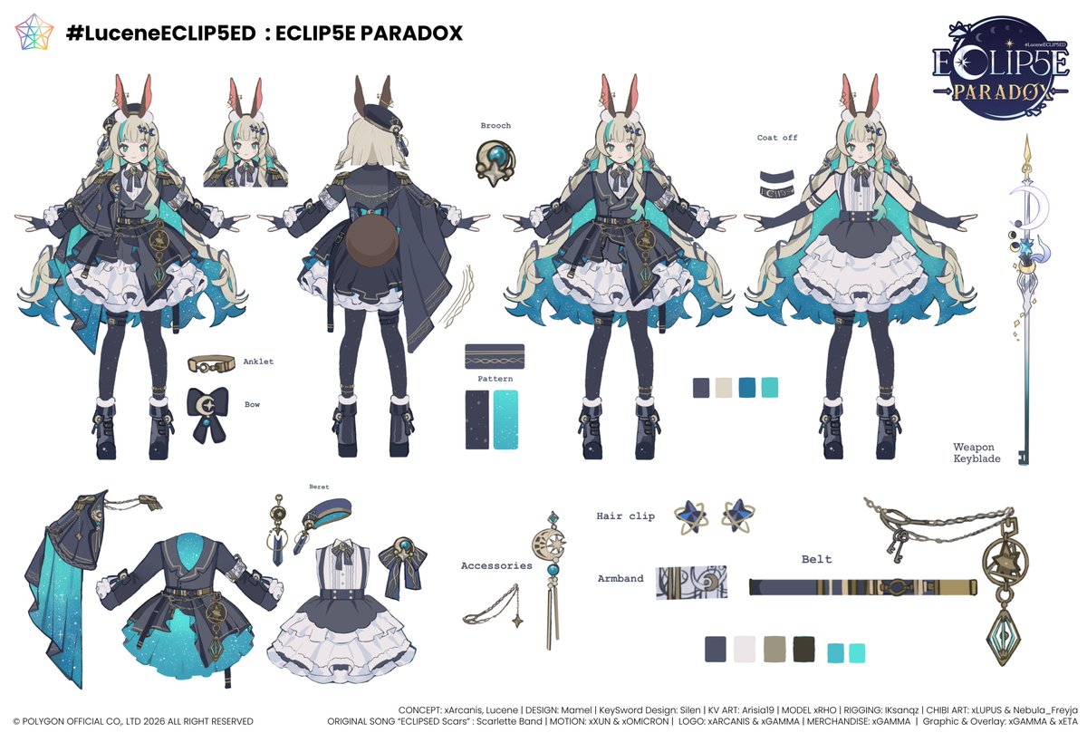 #PLGConcept 
#LuceneECLIP5ED  

"ECLIP5E PARADOX" 🗡️⭐️
ผู้ปกป้อง Lunarverse จาก เหตุการณ์ดาราปฏิทรรศน์ 

หลังจากทีไ่ด้รับพลังจากเหล่า Variant และแสงแห่งดาราคราส 
ทำให้เธอได้เติบโตไปอีกขั้น พัฒนาจากบาดแผลหรือความเศร้า ก้าวข้ามตัวตนในอดีต 

ใช้พลังเวทมนตร์เปลี่ยนร่างใหม่