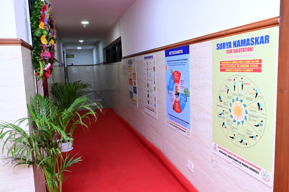 goacm's tweet photo. Hon’ble Chief Minister @DrPramodPSawant inaugurated the AYUSH Wellness Centre for Secretariat staff in the presence of Health Minister @visrane, Chief Secretary Dr. V. Candavelou, and other senior officials.
#WellnessCentre #Healthcare #PublicHealth #HealthyGoa https://t.co/2944sVPMO5