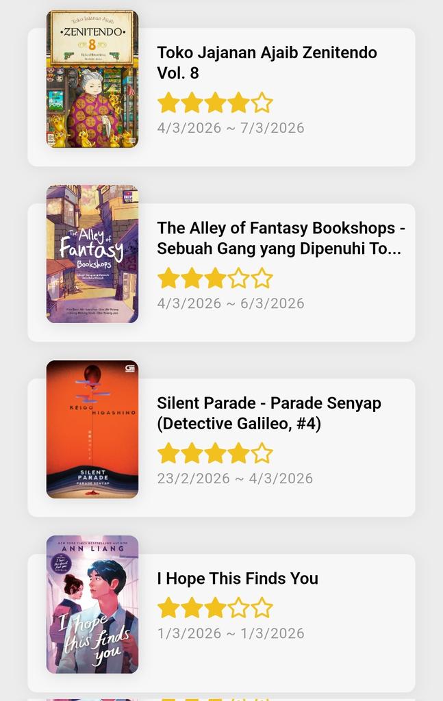 nnnnnnnnnanaaa's tweet photo. Finished 13 books for #ReadingWithJoey and #MarchForward last month 🎉
Million thanks for @wrotesfaith @glowyberrypie & @glowurdays for hosting such fun challenges! ✨️ https://t.co/pC2sAoVQX5