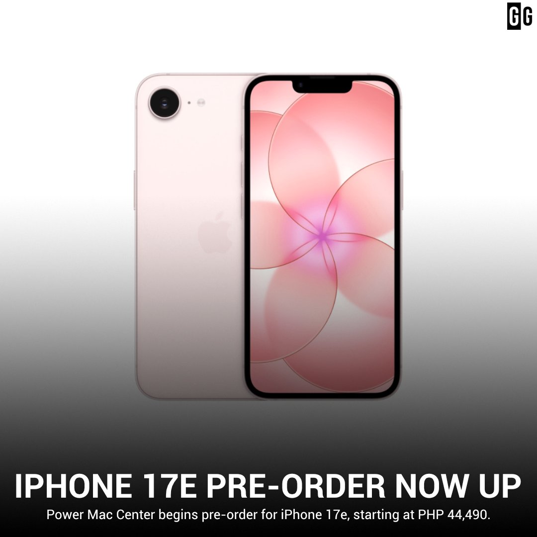 GIZGUIDEPH's tweet image. iPhone 17e can now be pre-ordered via Power Mac Center.

Check the comment section below for more info. ⬇️⬇️⬇️

#GIZGUIDEPH #PowerMacCenter