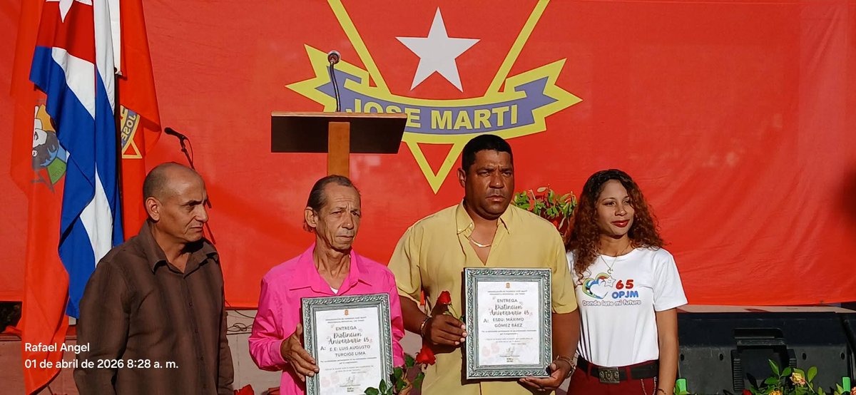 Felicitaciones para Rafael Clara y su excelente colectivo de trabajadores por tan merecido Reconocimiento #BeatrizRoqueMo1 #CubaMined #Cuba #EducacionEspecialLasTunas